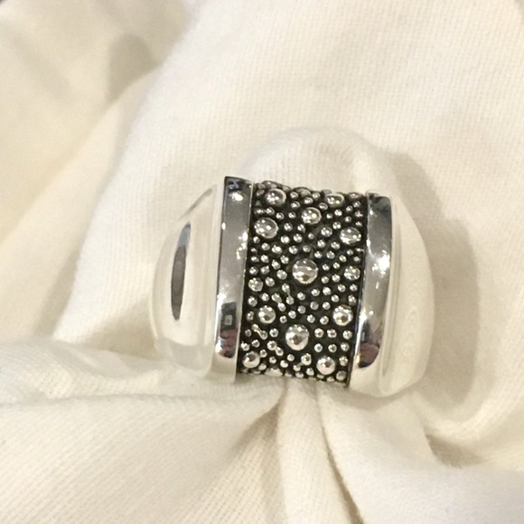 MICHAEL DAWKINS Starry Night Sterling Silver Ring Sz 8 - Picture 9 of 15